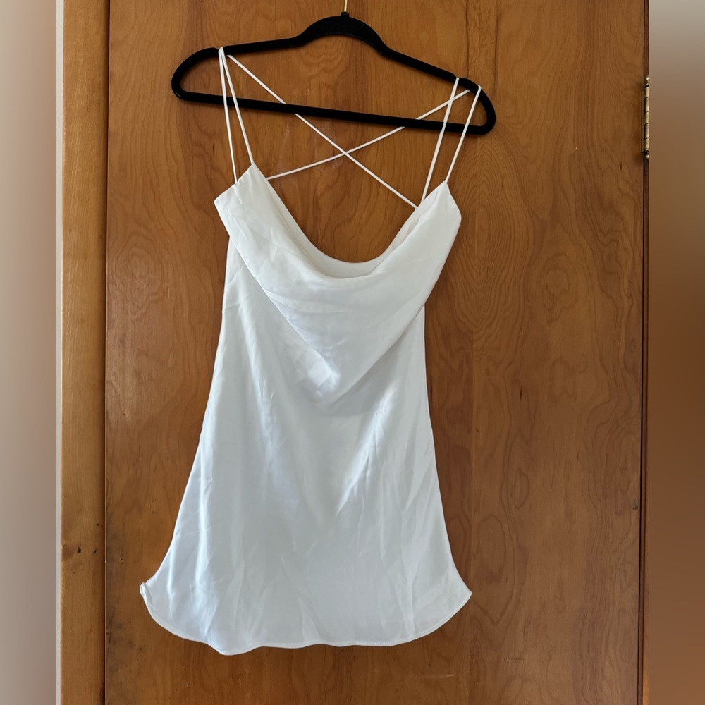 Zara mini satin slip dress